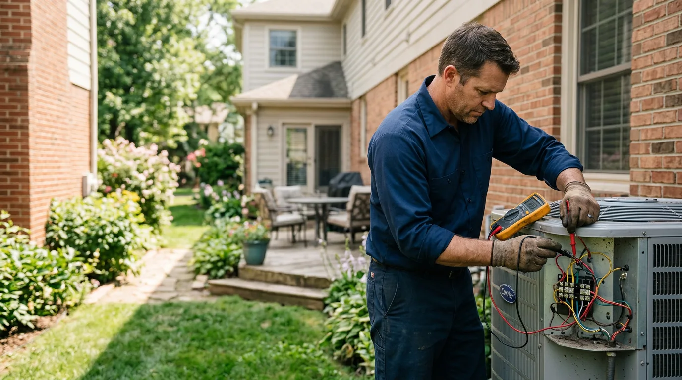 HVAC technician working near Bellevue, WA